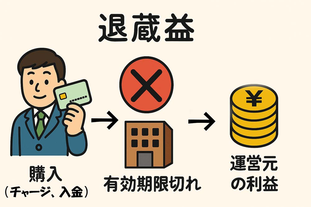 退蔵益のイラスト